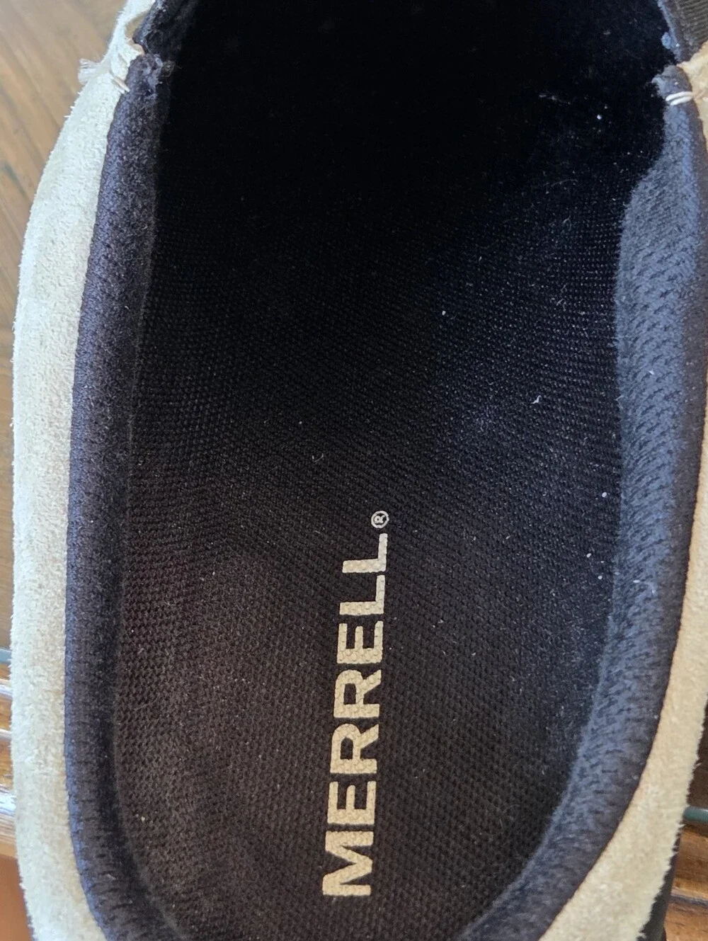 Merrell Jungle Slide Men’s Slip On Shoes 10.5 Classic Taupe Suede Leather